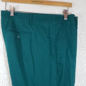 Green Loft Linen/Cotton Pants, Size: 14